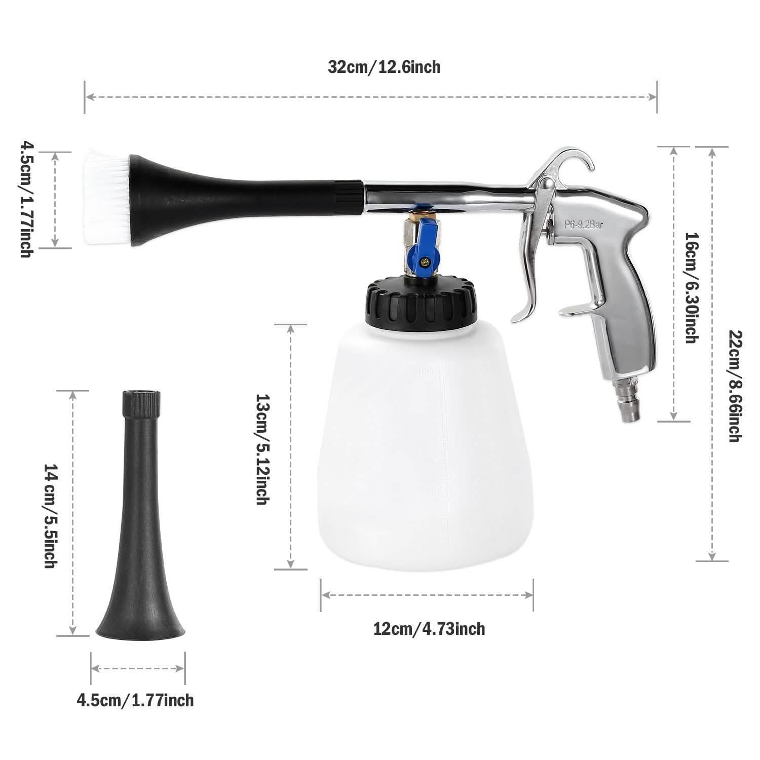 Car Cleaning Gun Air Pulse Tornado Sprayer Automotive - DailySale