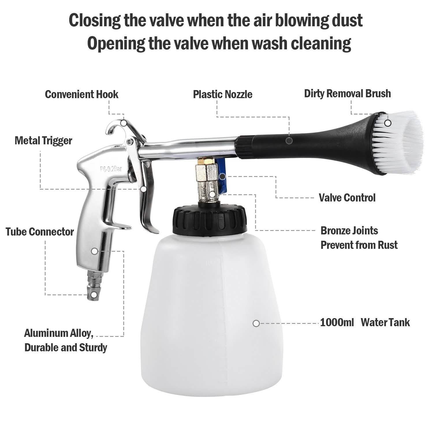 Car Cleaning Gun Air Pulse Tornado Sprayer Automotive - DailySale