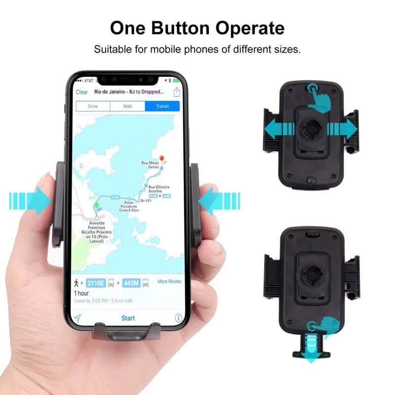 Car Cup Holder Phone Mount Adjustable Gooseneck Phone Stand Automotive - DailySale