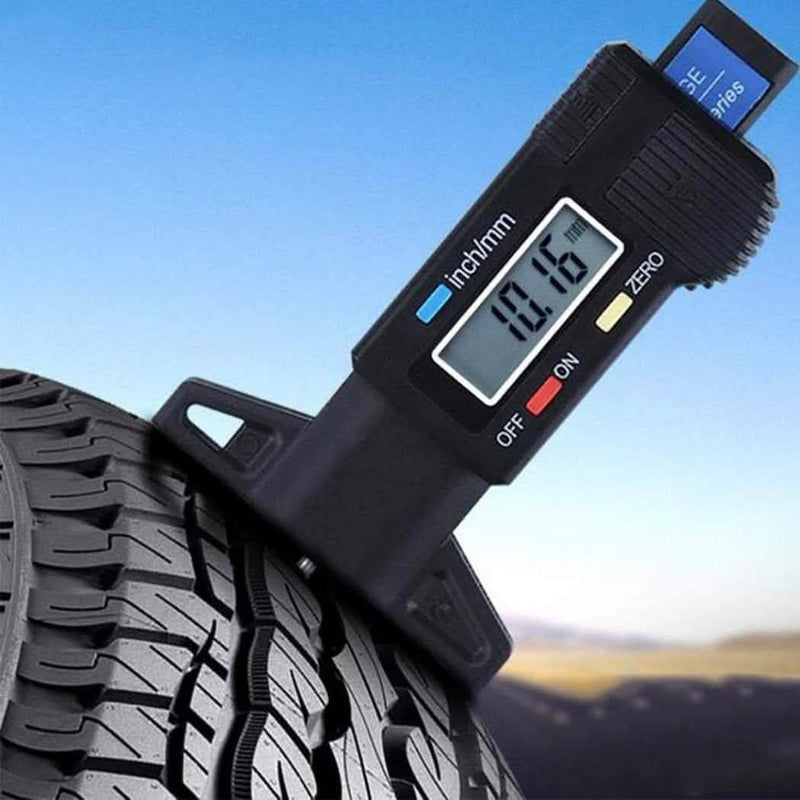 Car Digital Dial Depth Gauge Indicator Measuring Tool Caliper with LCD Display Auto Accessories - DailySale