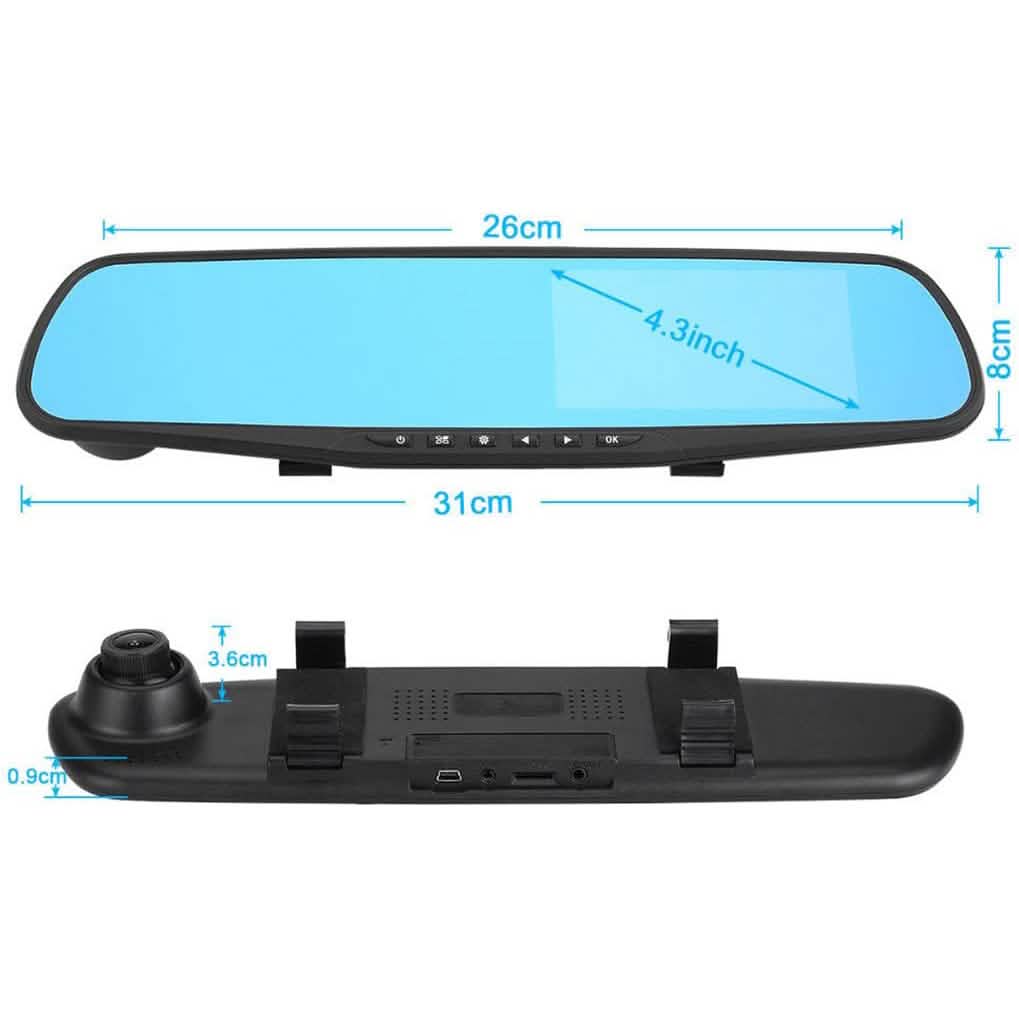 Car DVR Rear View Mirror Video Recorder Automotive - DailySale