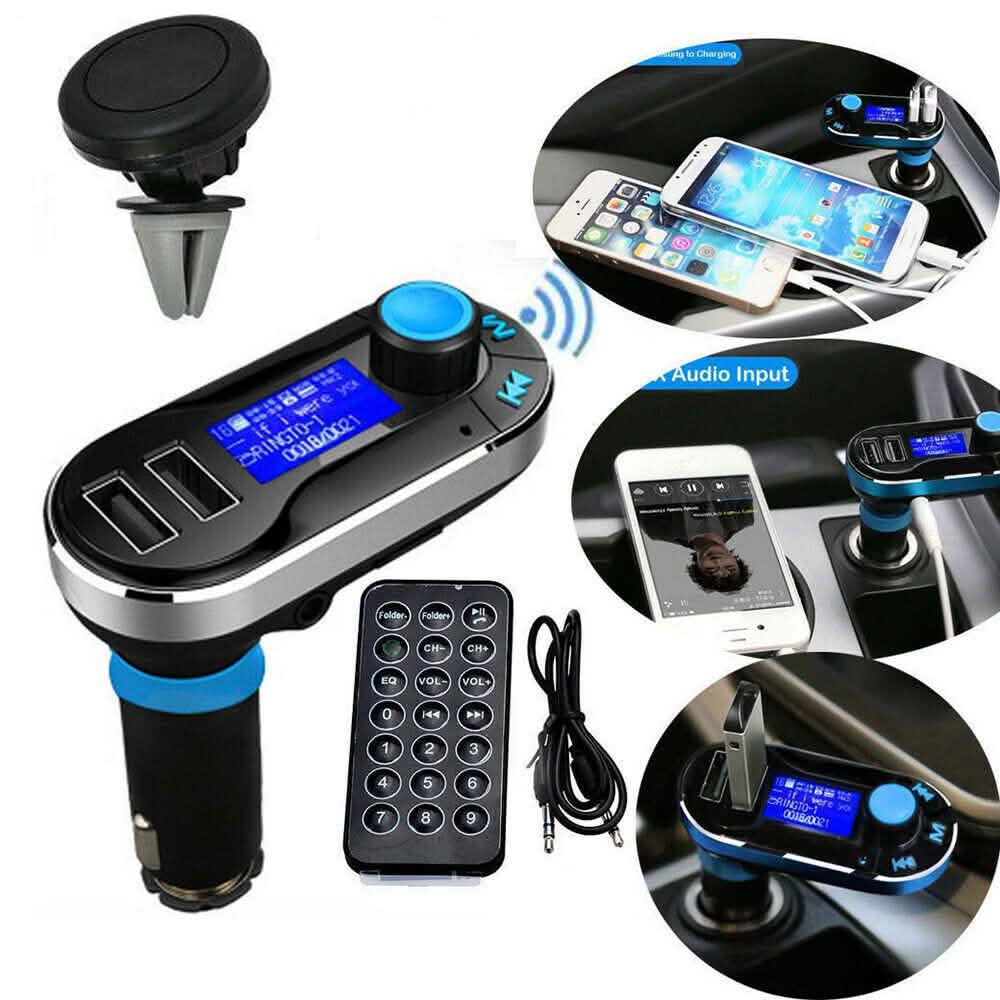 Car FM Transmitter Bluetooth Hands-free LCD MP3 Player Radio Adapter Kit Charger Automotive - DailySale