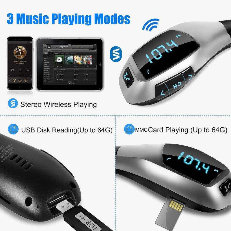 Car FM Wireless Transmitter USB Charge Automotive - DailySale