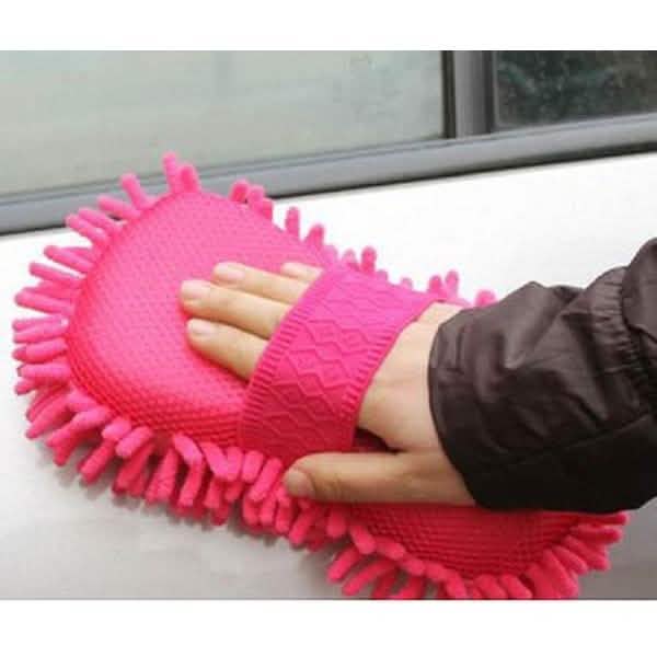 Car Hand Soft Towel Microfiber Chenille Washing Gloves Coral Fleece Gloves Auto Automotive - DailySale