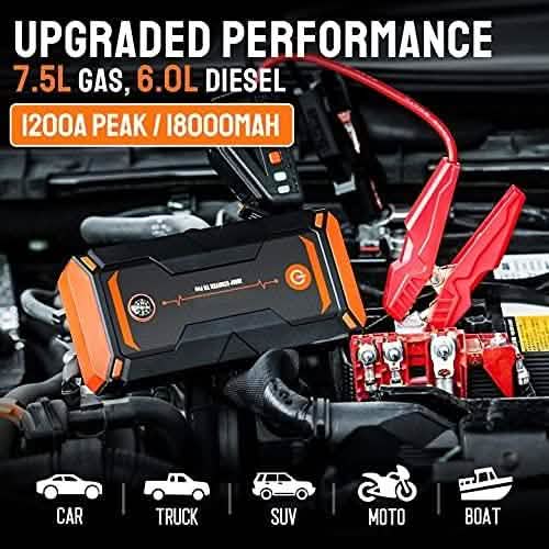 Car Jump Starter 1200A Peak 18000mAh Automotive - DailySale