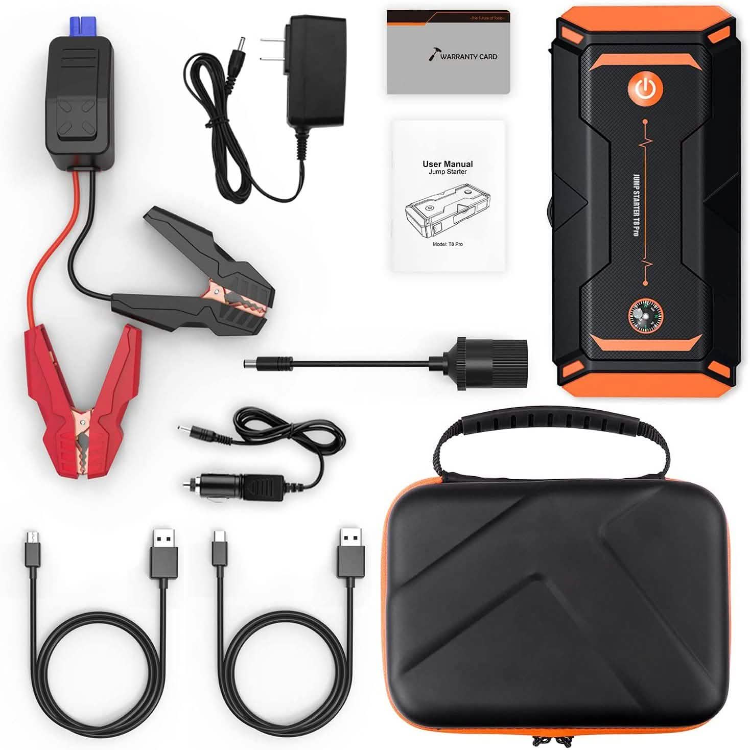 Car Jump Starter 1200A Peak 18000mAh Automotive - DailySale