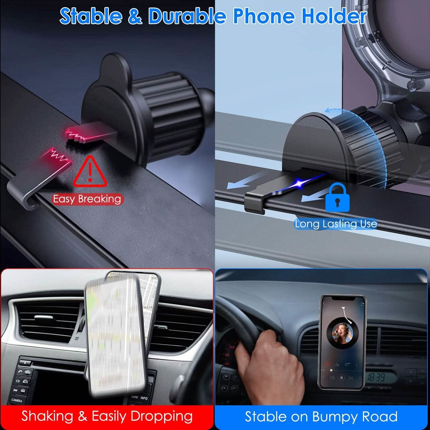 Car Mount Magnetic Phone Holder For Car 360° Rotation Automotive - DailySale