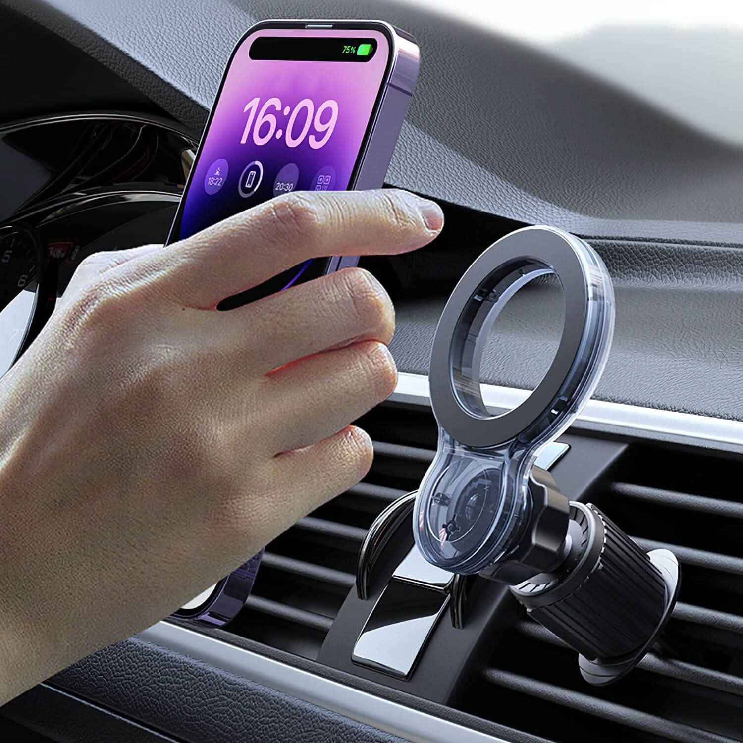 Car Mount Magnetic Phone Holder For Car 360° Rotation Automotive - DailySale