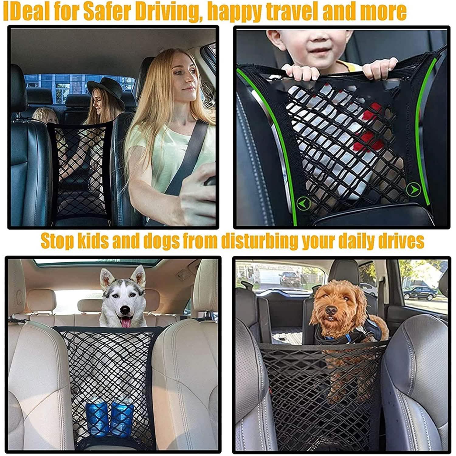 Car Pet Barrier Mesh Organizer Automotive - DailySale