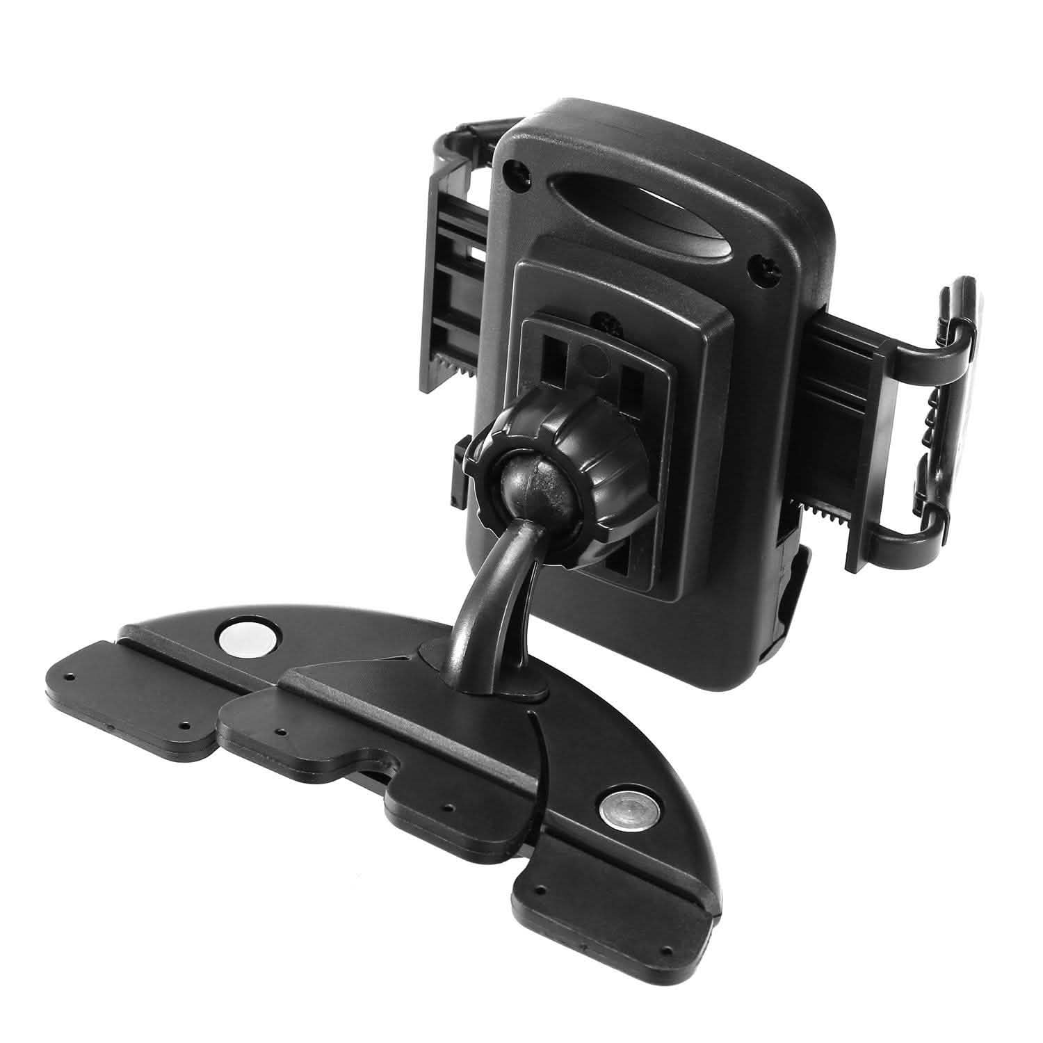 Car Phone Holder CD Slot Phone Mount 360 Rotatable Automotive - DailySale