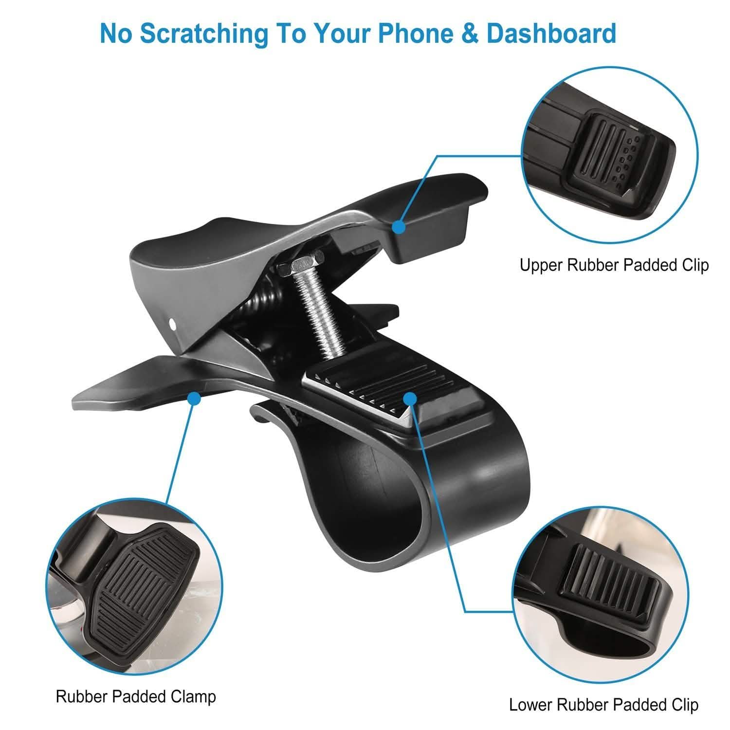 Car Phone Mount Non-Slip Dashboard Phone Holder Automotive - DailySale