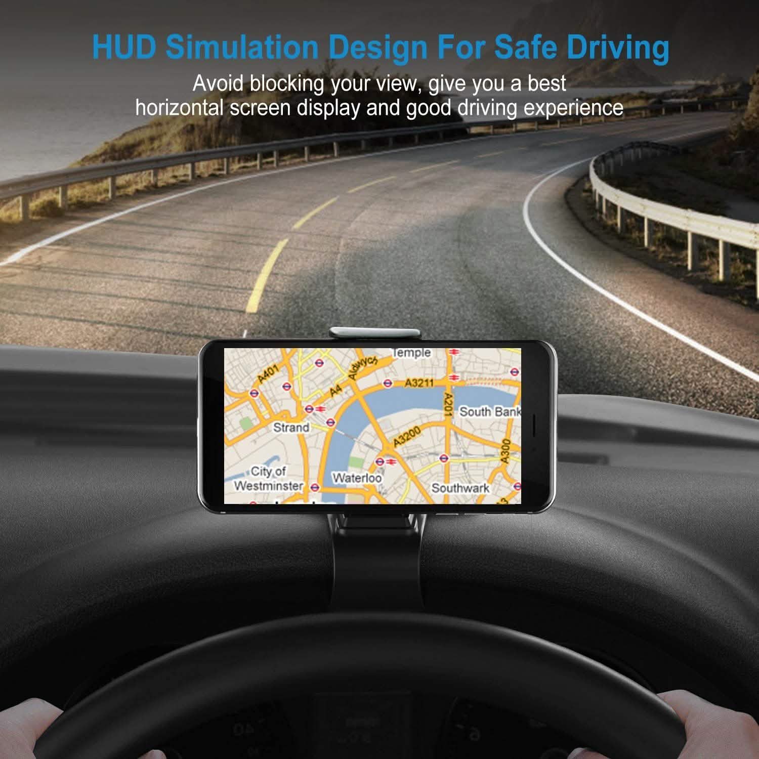 Car Phone Mount Non-Slip Dashboard Phone Holder Automotive - DailySale