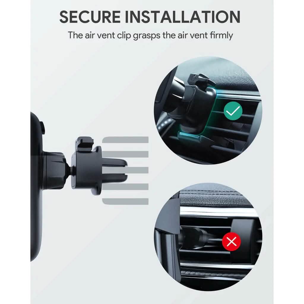 Car Phone Mount Upgraded Vent Clip for Air Vent HD C58 Automotive - DailySale