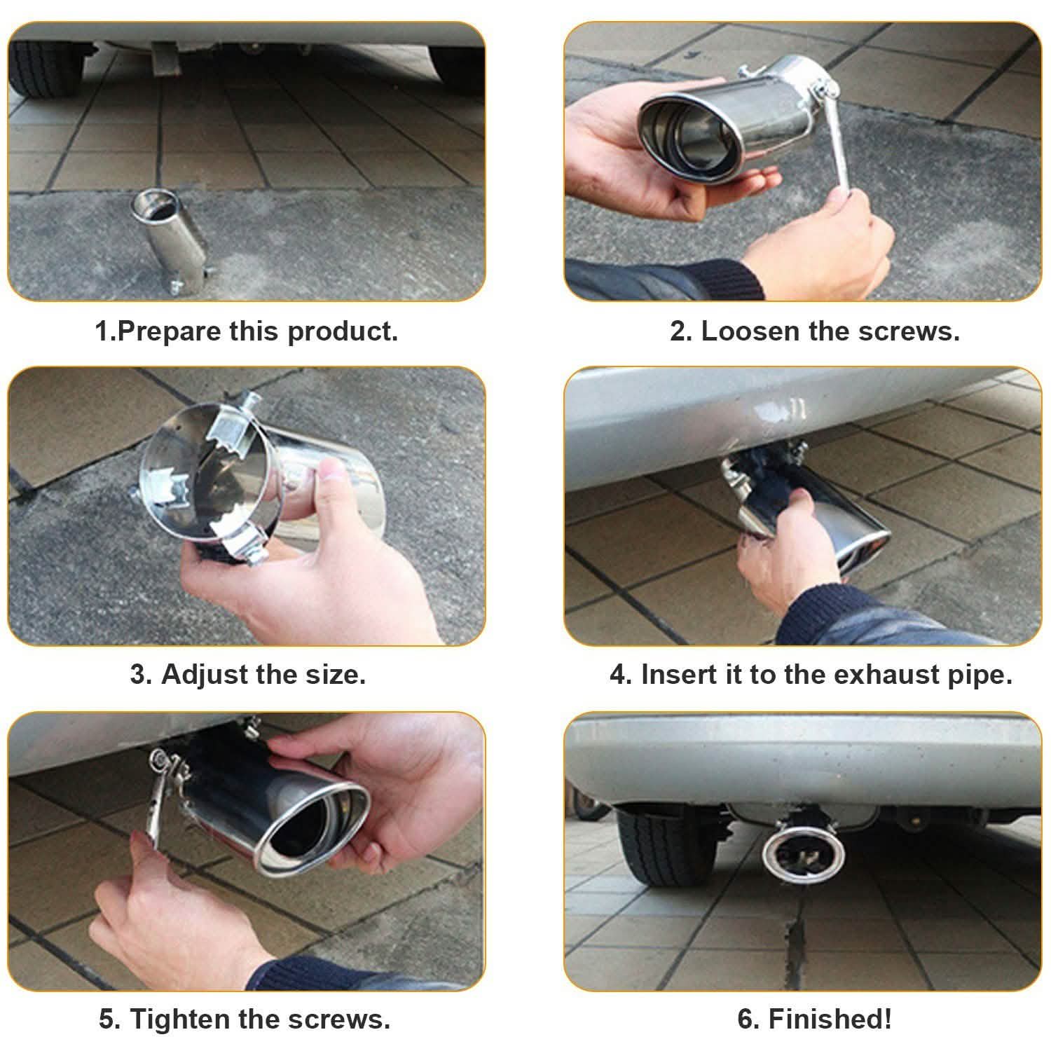 Car Rear Exhaust Pipe Tail Muffler Automotive - DailySale