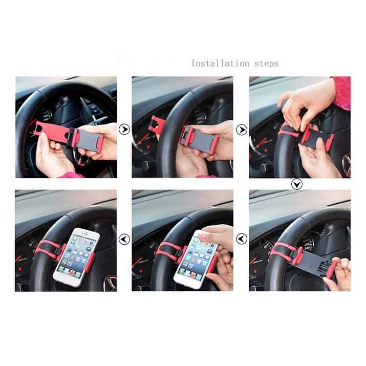 Car Steering Wheel Phone Holder Automotive - DailySale