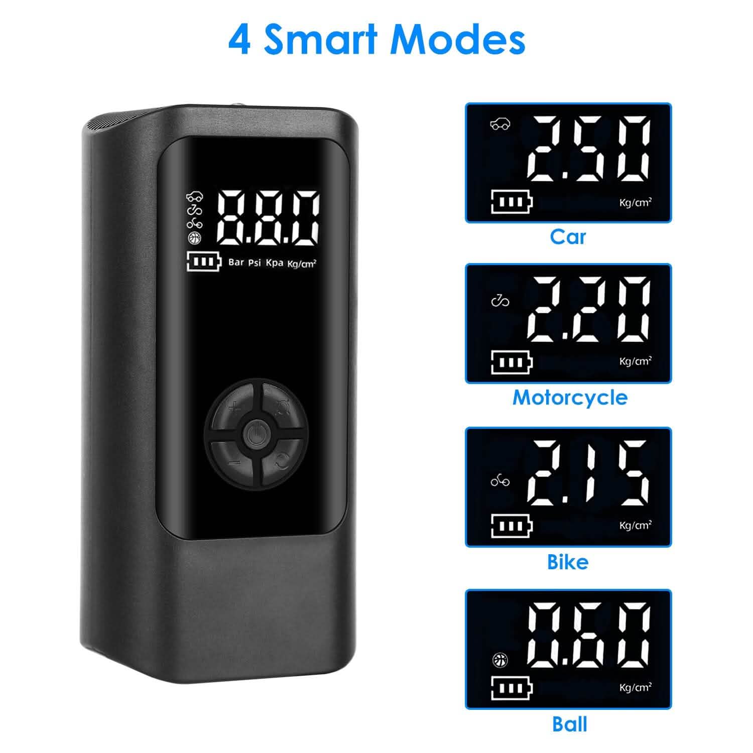 Car Tire Inflator Corded with LED Light Automotive - DailySale