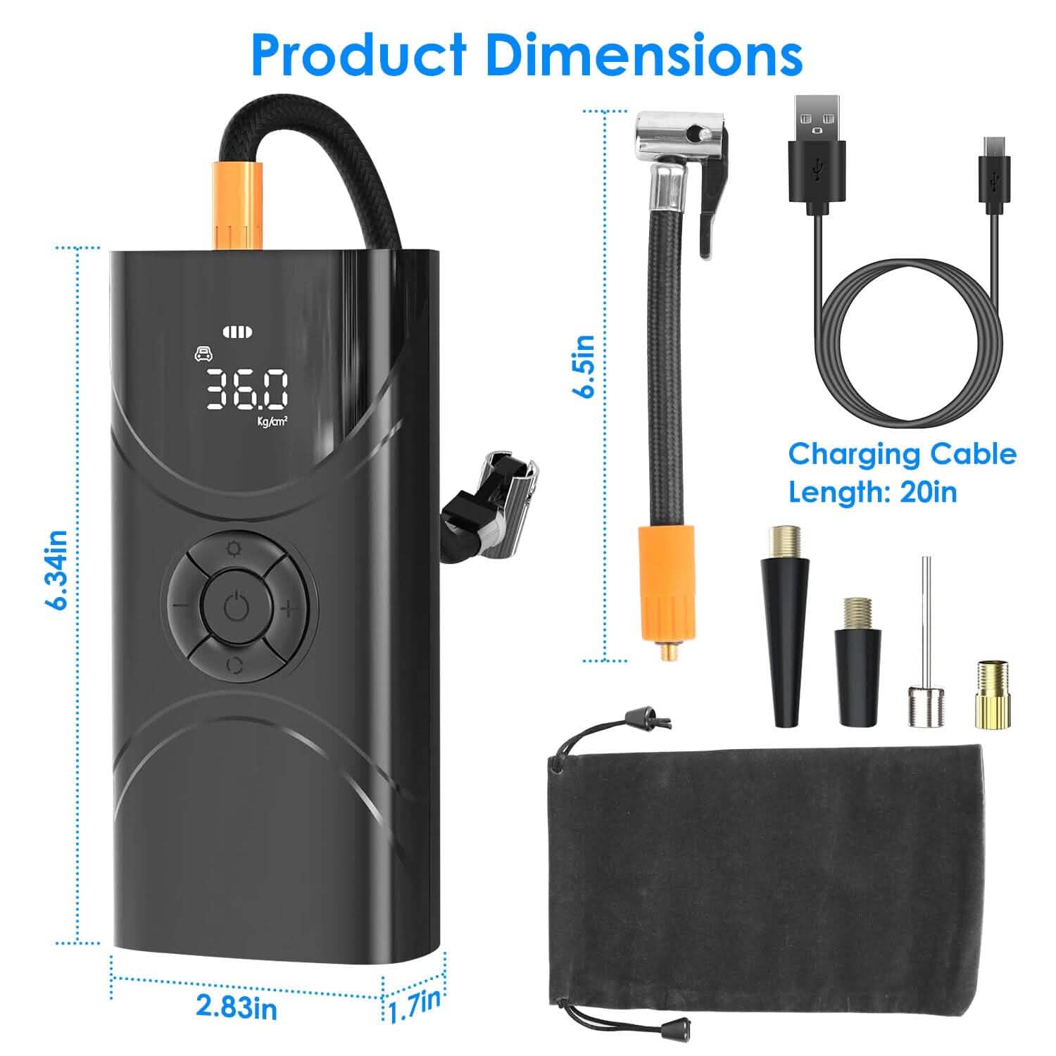 Car Tire Inflator Pump Automotive - DailySale