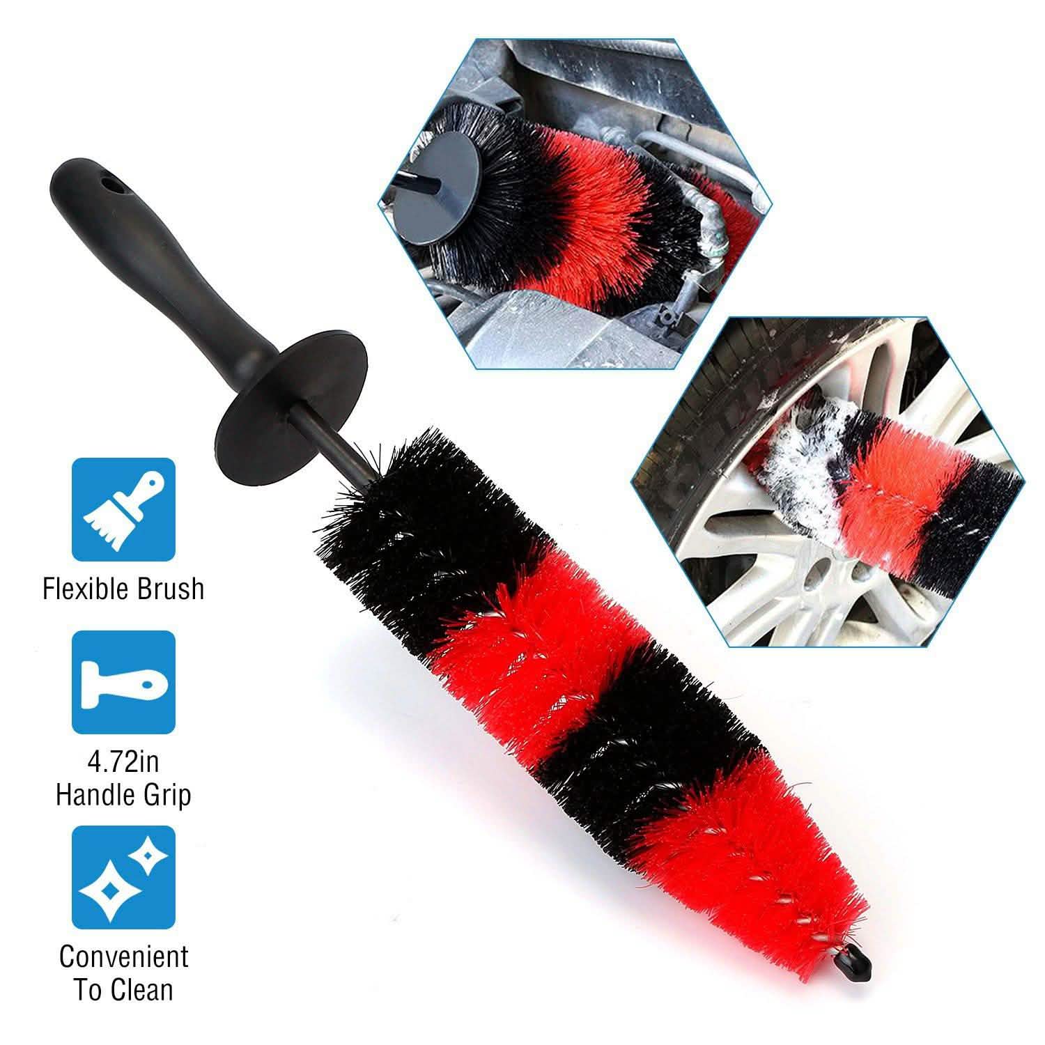 Car Wheel Brush Rims Tire Seat Engine Wash Cleaning Tool Automotive - DailySale