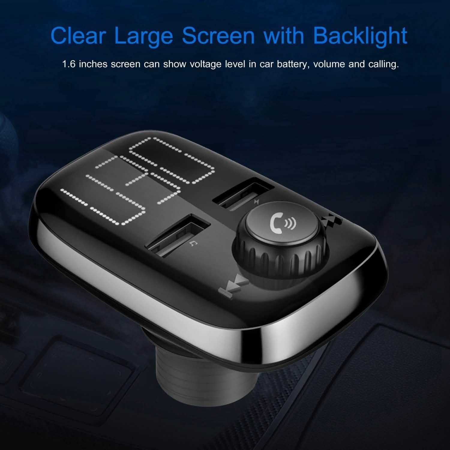 Car Wireless FM Transmitter Dual USB Charger Automotive - DailySale