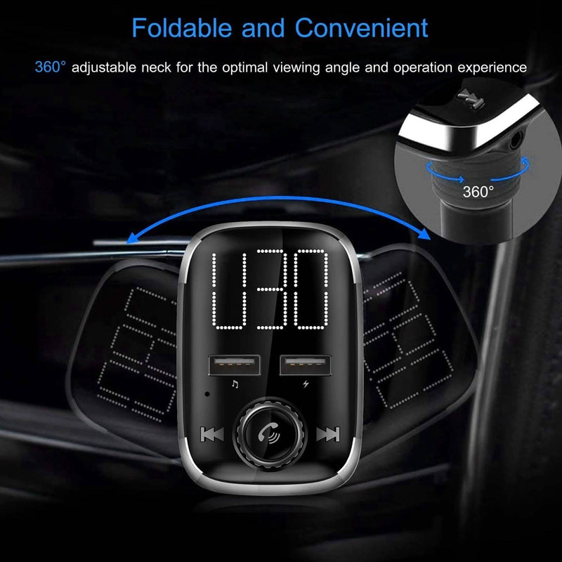 Car Wireless FM Transmitter Dual USB Charger Automotive - DailySale