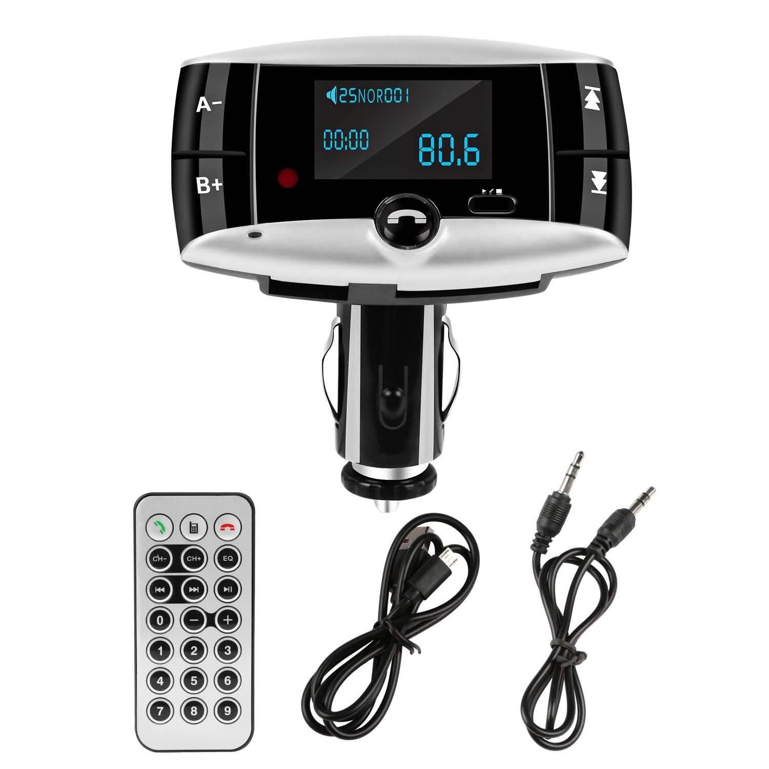 Car Wireless FM Transmitter USB Charger Hands-free Call MP3 Player Automotive - DailySale