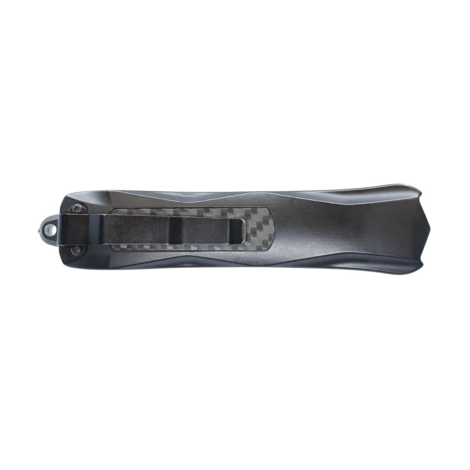 Carbon Fiber Automatic OTF Knife with Belt Clip Tactical - DailySale