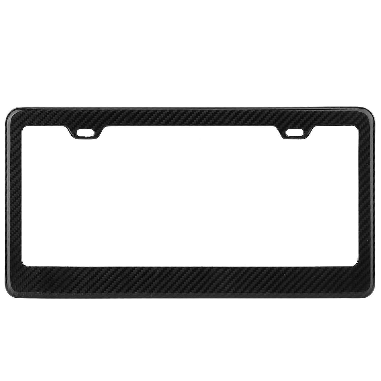 Carbon Fiber Black License Plate Automotive - DailySale
