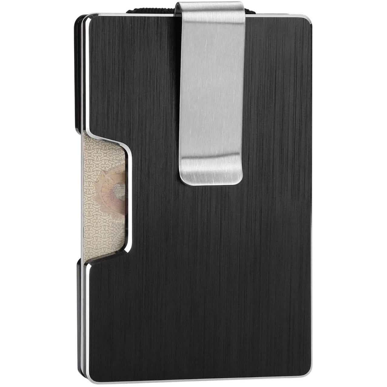 Carbon Fiber Pocket Money Clip Wallet with RIFD Card Blocking Bags & Travel - DailySale