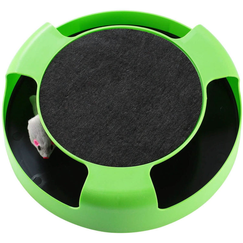 Cat Interactive Scratching Toy with Rotating Running Mouse Pet Supplies - DailySale