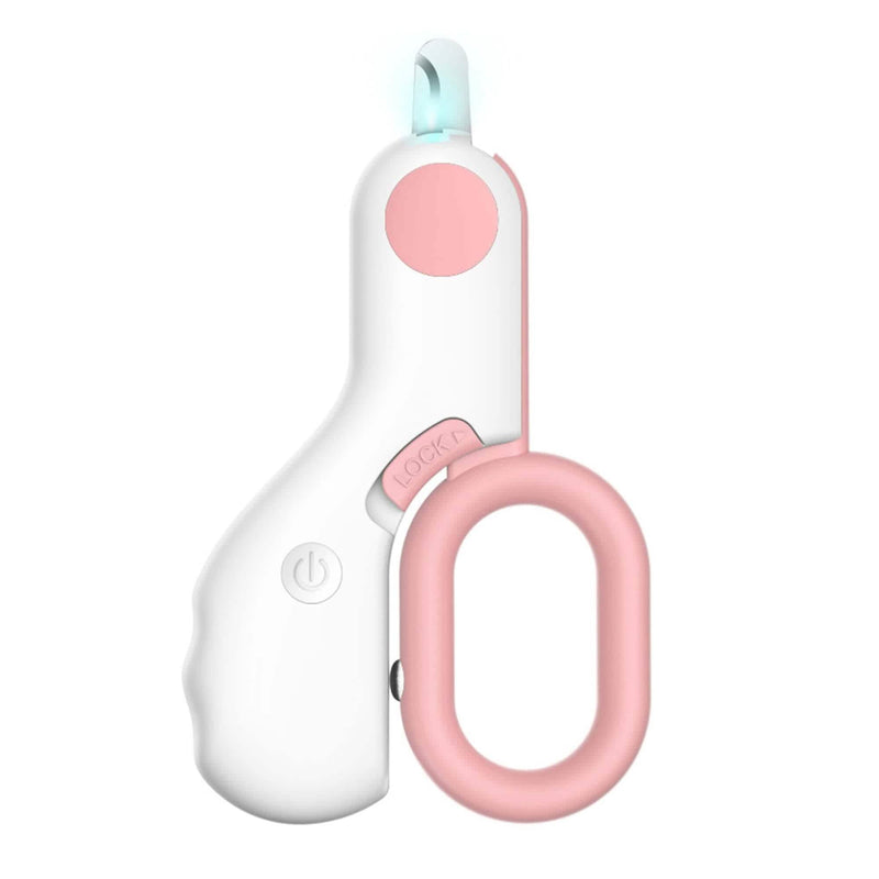 Cat Nail Clipper with LED Light Pet Supplies Pink - DailySale