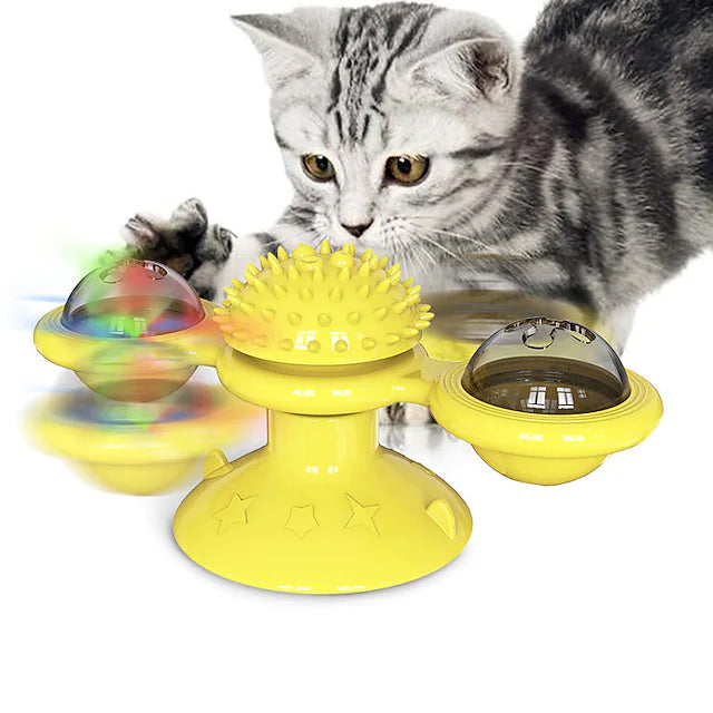 Cat Teases Interactive Pet Toy Pet Supplies Yellow - DailySale