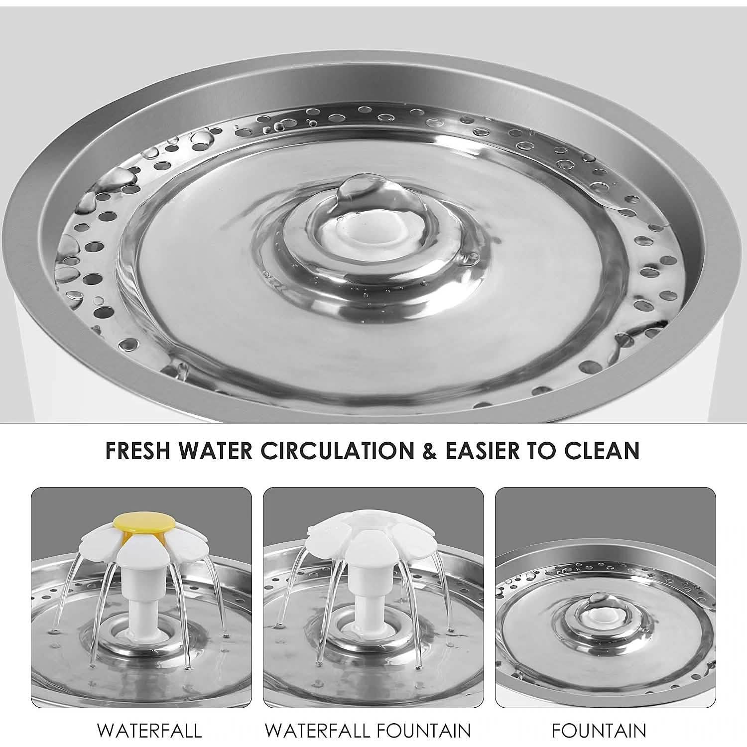 Cat Water Fountain 2.4L Automatic Pet Fountain Pet Supplies - DailySale