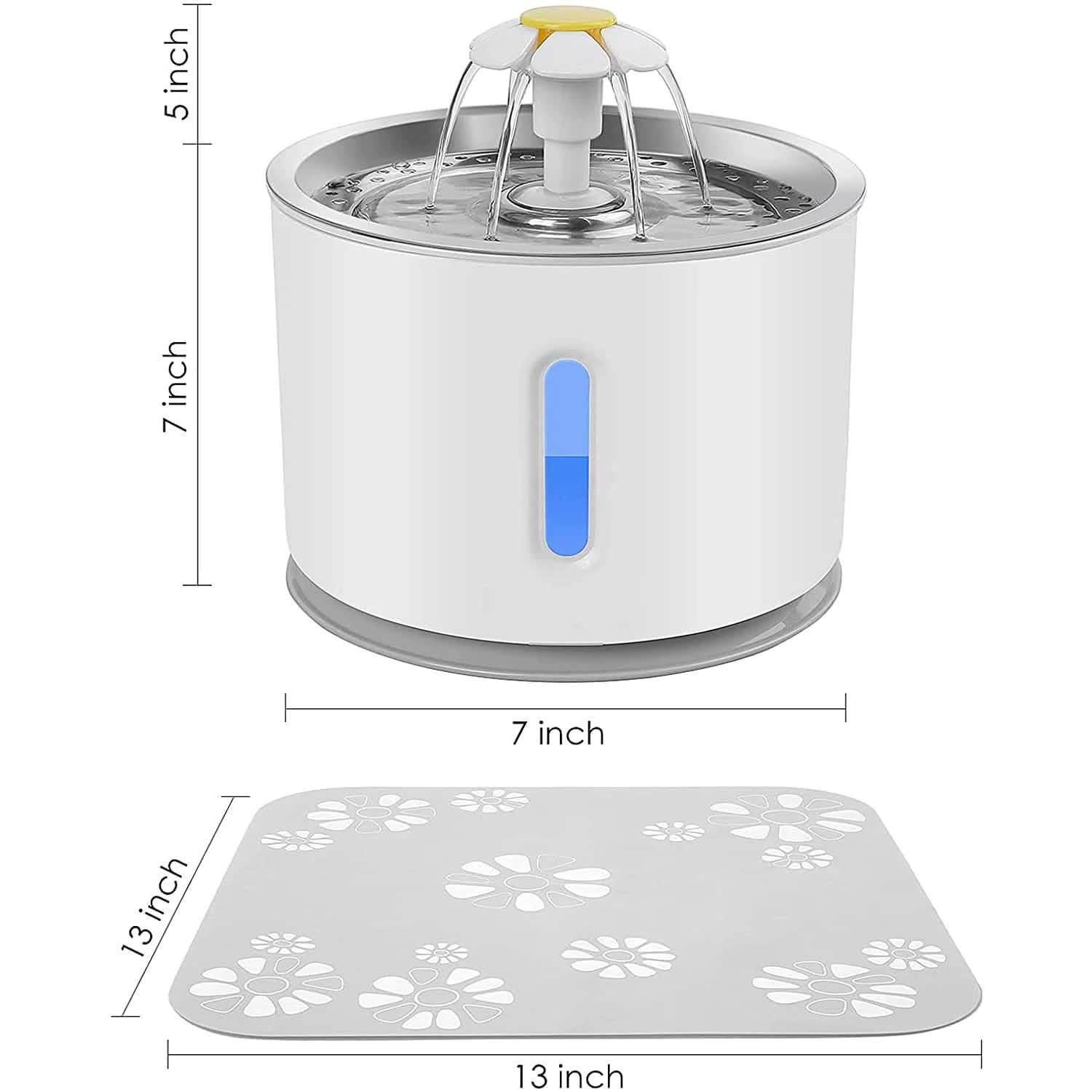 Cat Water Fountain 2.4L Automatic Pet Fountain Pet Supplies - DailySale