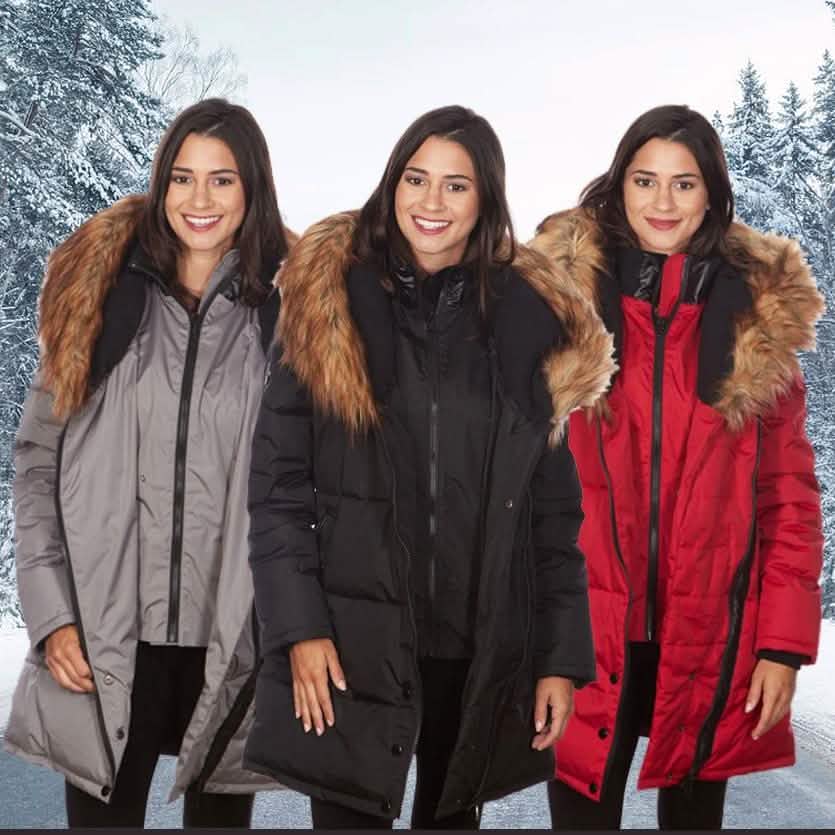 Celsius Women's Faux Fur Hooded Biker Style Puffy Coat Women's Apparel - DailySale