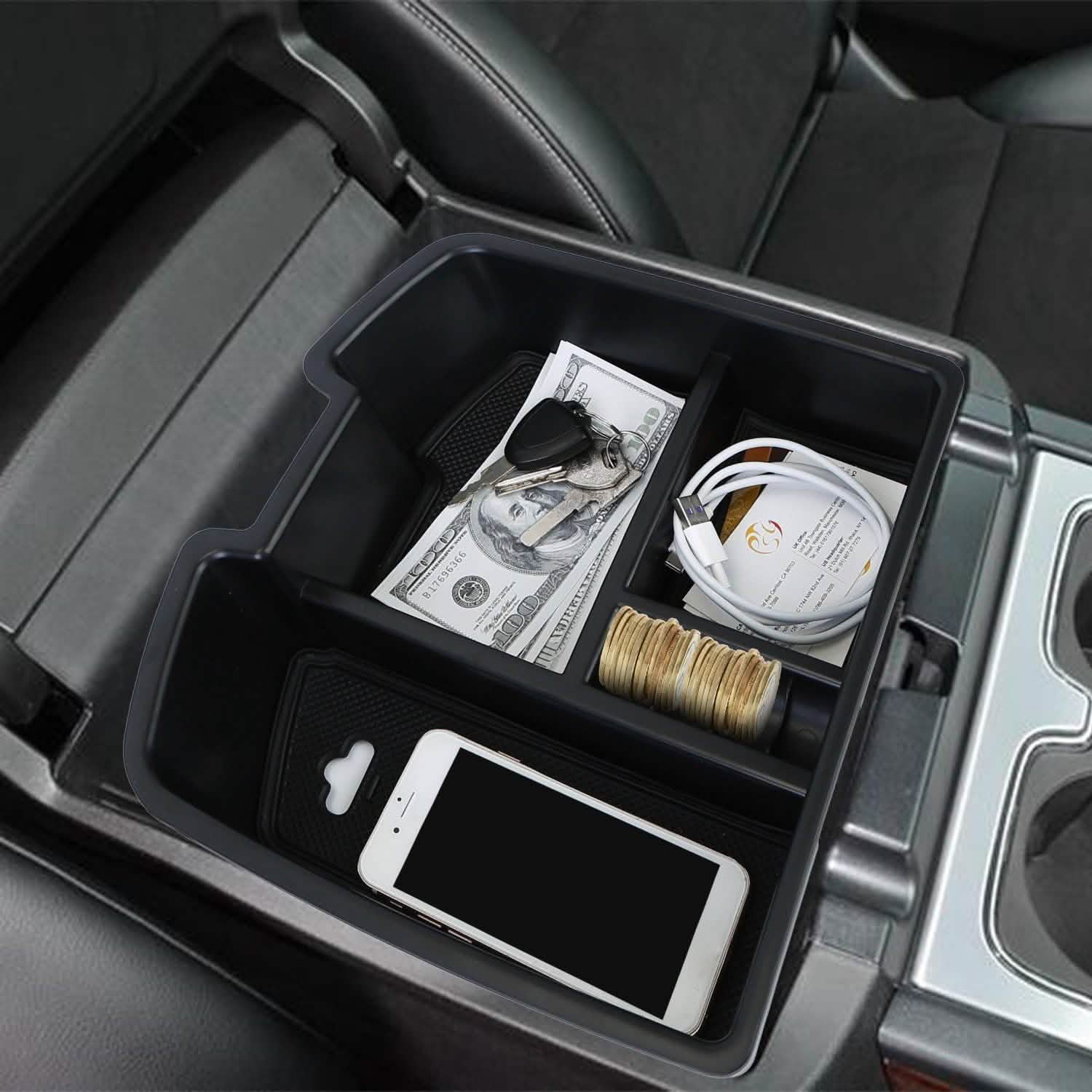 Center Console Storage Box Armrest Organizer Automotive - DailySale