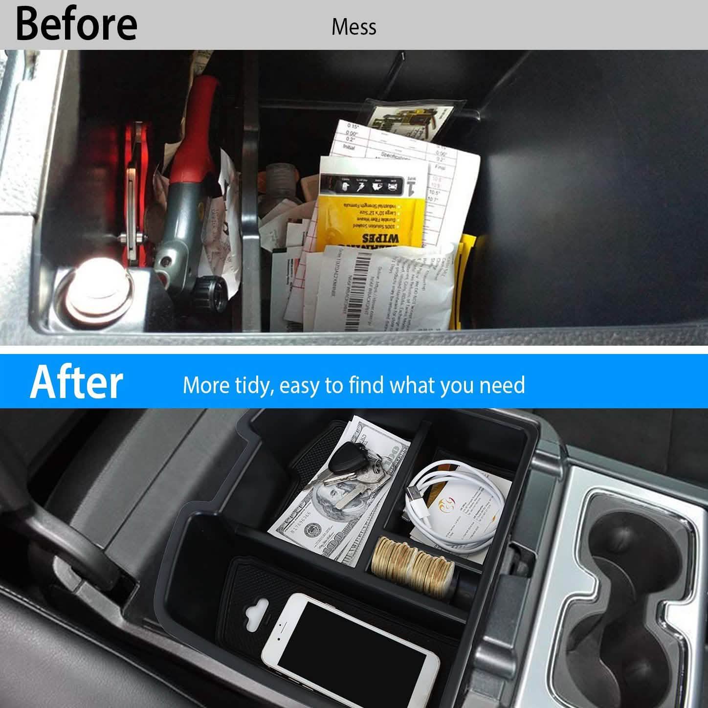 Center Console Storage Box Armrest Organizer Automotive - DailySale