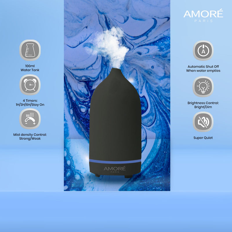 Ceramic Ultrasonic Aromatherapy Essential Oil Diffuser Wellness - DailySale