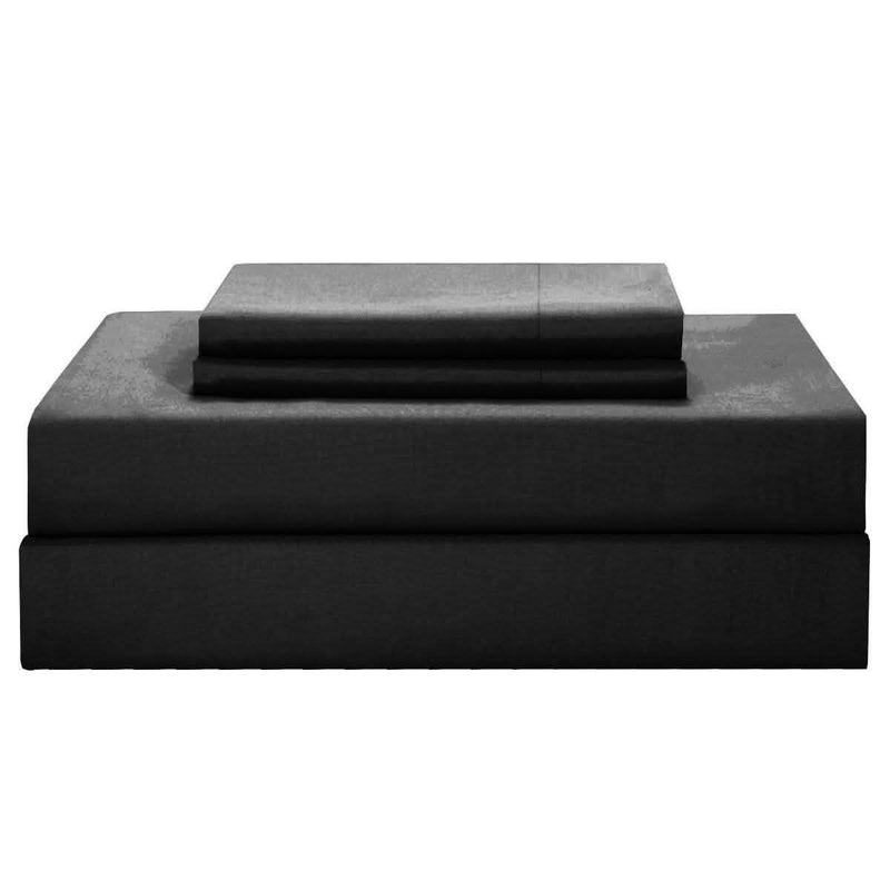 Chic Home Jordyn Minimalist Comforter Set Linen & Bedding King Black - DailySale