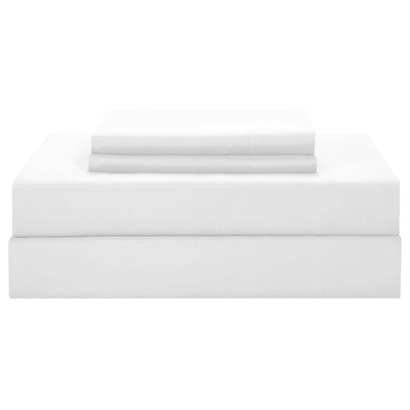 Chic Home Jordyn Minimalist Comforter Set Linen & Bedding Twin White - DailySale
