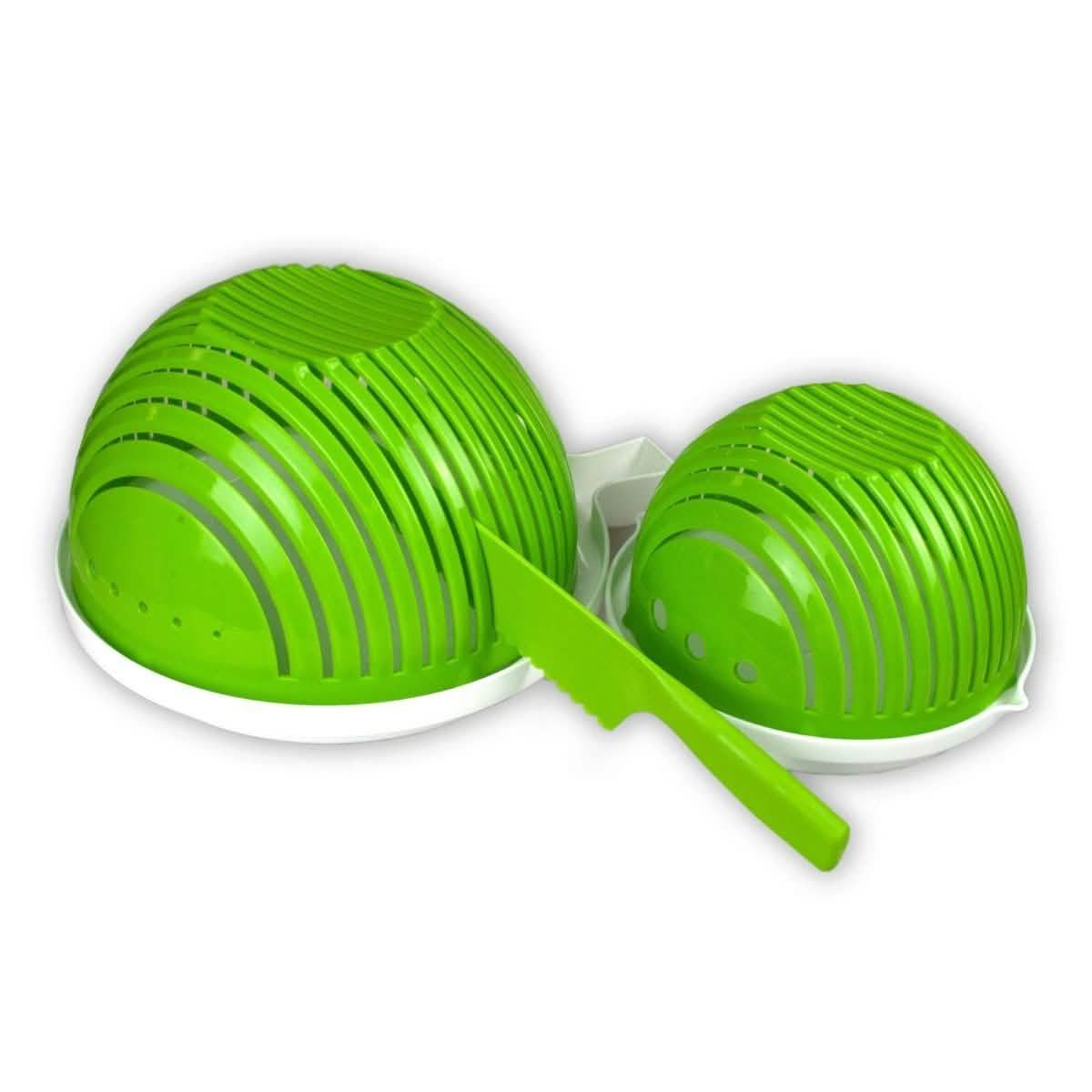 Chop Champ Set of Two Salad Cutter with Knife Kitchen Essentials - DailySale