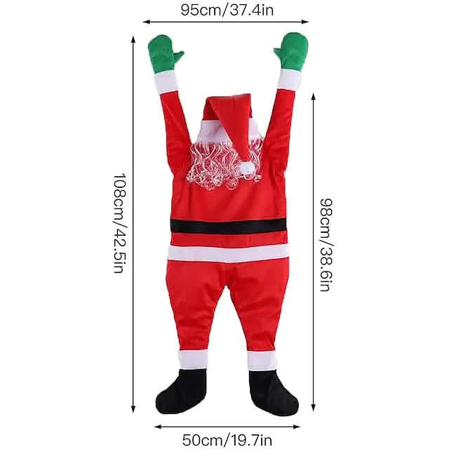 Christmas Climbing Hanging Santa Claus Decor Holiday Decor & Apparel - DailySale