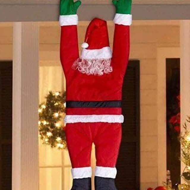 Christmas Climbing Hanging Santa Claus Decor Holiday Decor & Apparel - DailySale