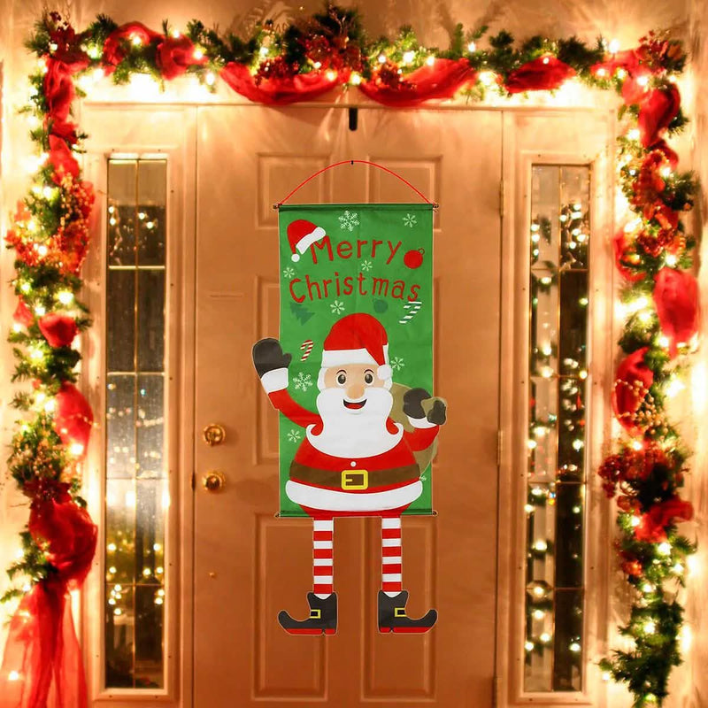 Christmas Door Hanging Flag Decor Holiday Decor & Apparel - DailySale