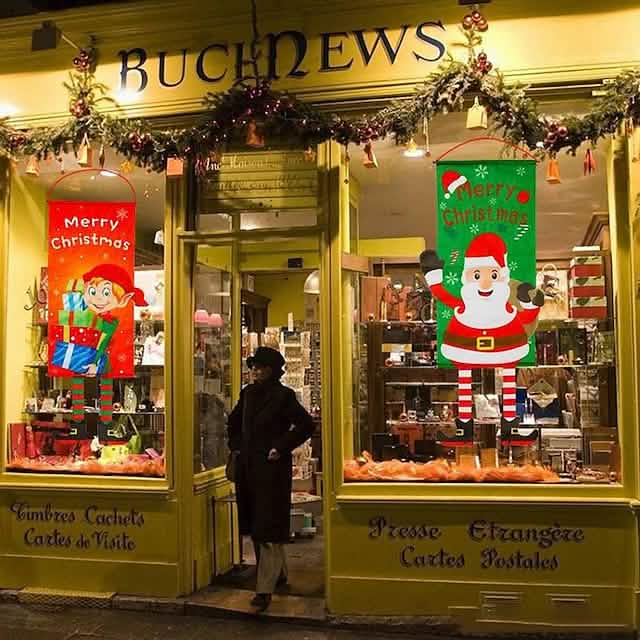 Christmas Door Hanging Flag Decor Holiday Decor & Apparel - DailySale