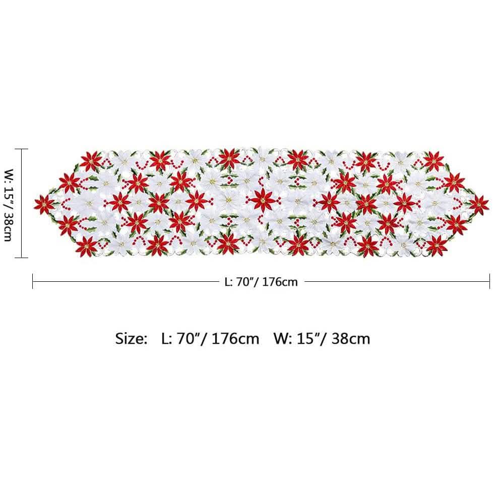 Christmas Embroidered Table Runners Holiday Decor & Apparel - DailySale