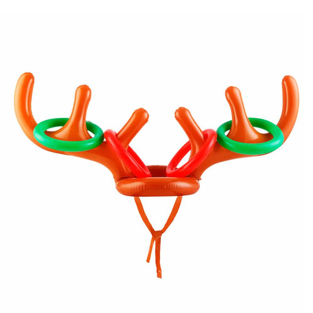 Christmas Inflatable Reindeer Toss Game Holiday Decor & Apparel - DailySale