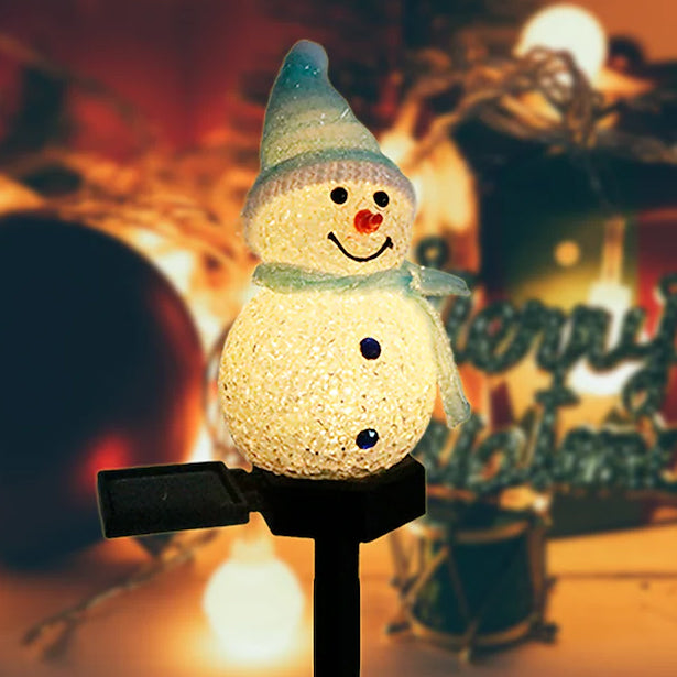 Christmas Snowman Light Solar Holiday Decor & Apparel Blue - DailySale