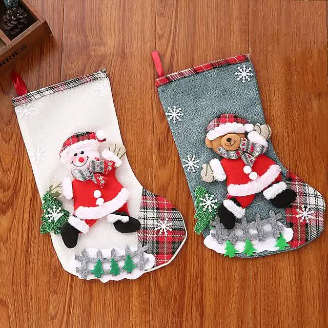 Christmas Stocking Gift Bag Holiday Decor & Apparel - DailySale