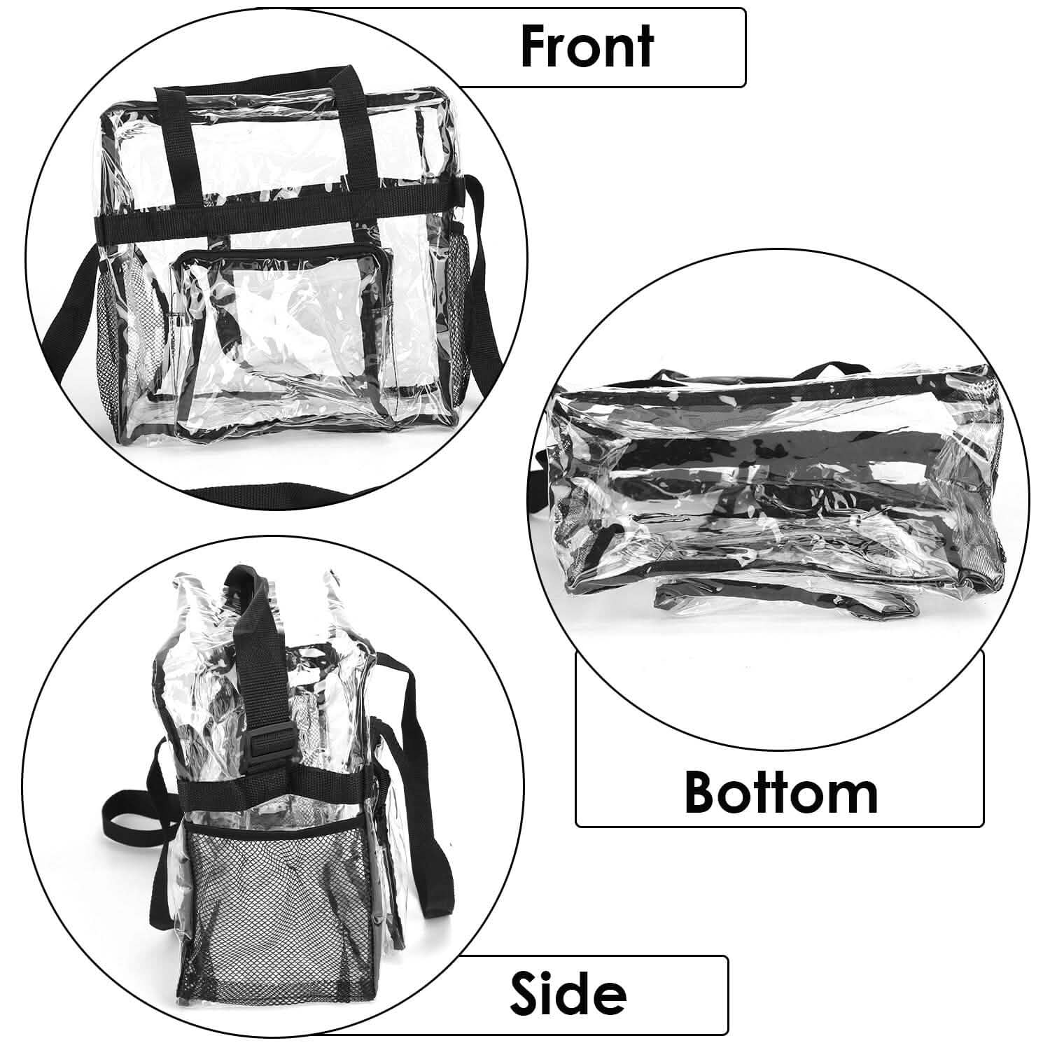 Clear Transparent Shoulder Bag Stadium Approved Bags & Travel - DailySale