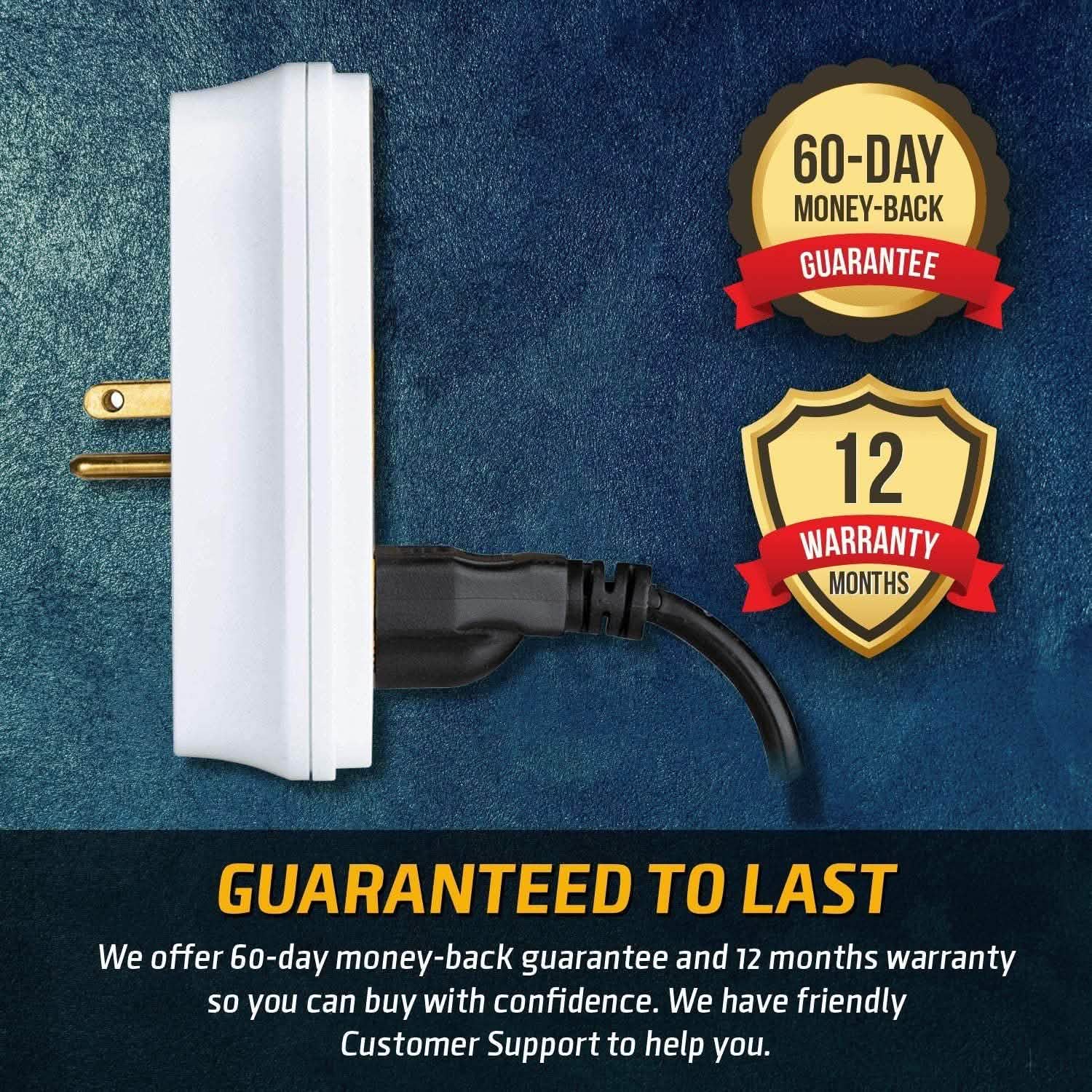 ClearMax 6 Outlet Adapter with 2 USB Ports Gadgets & Accessories - DailySale